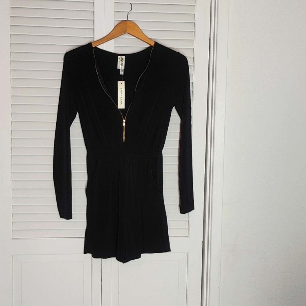 Black Party Romper